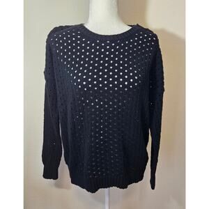 Colour Works Woman's Black Sweater Size Medium